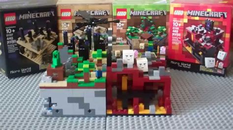 All Lego Minecraft Micro World Sets Youtube