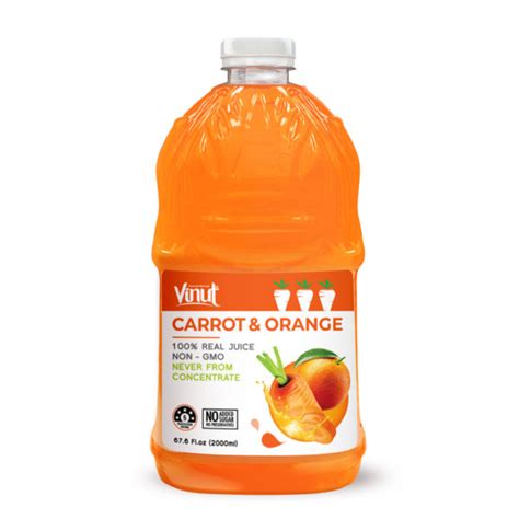 67 6 Fl Oz Vinut NFC Carrot Orange Juice Drink 100 Real Juice Non