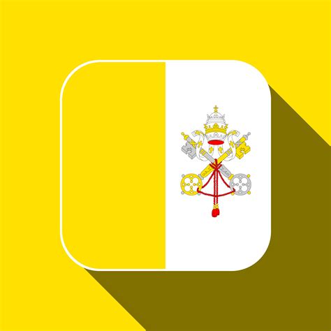 Vatican City flag, official colors. Vector illustration. 11853017 ...