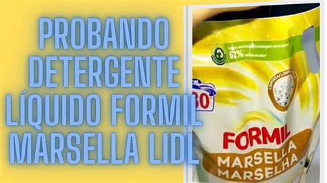 PROBANDO EL DETERGENTE LÍQUIDO FORMIL DE MARSELLA LIDL YouTube