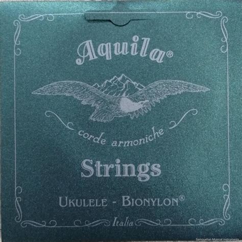 Aquila Bionylon Concert Ukulele Low G Strings Samouelian Musical