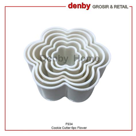 Jual Cetakan Flower Kue Roti Kering Biskuit Biscuit Cookie Cutter 5pc