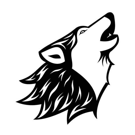 Howling Wolf Ai Royalty Free Stock Svg Vector And Clip Art