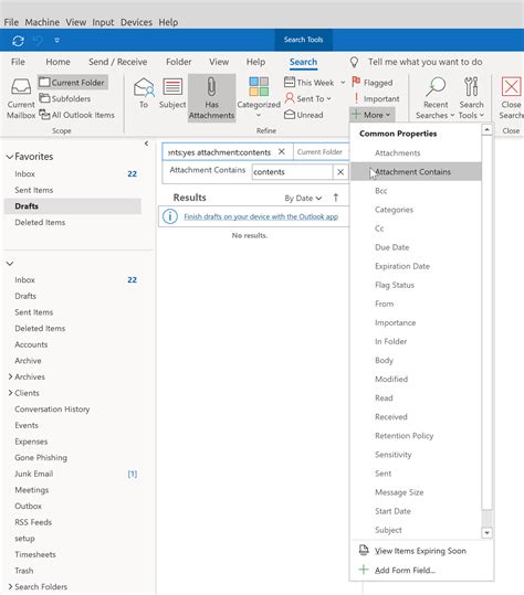 Show Attachments In Outlook