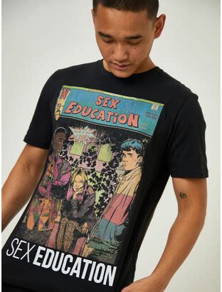 CAT Sex Education Comic Strip Graphic Design T Shirt Size S Multi ShopStyle