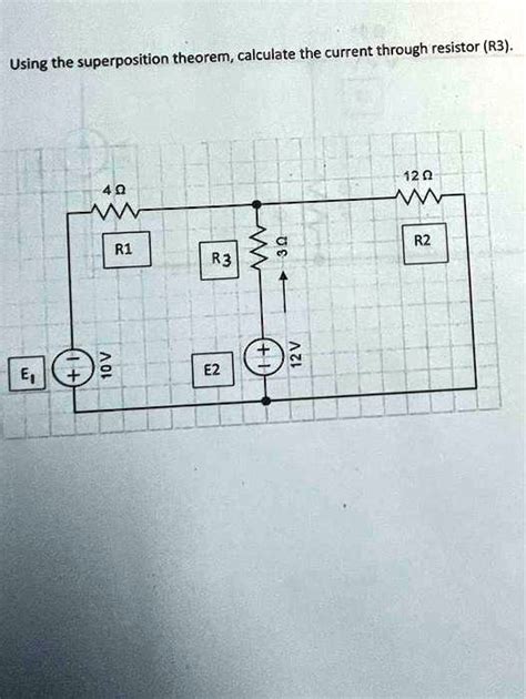 SOLVED Using The Superposition Theorem Calculate The Current Through