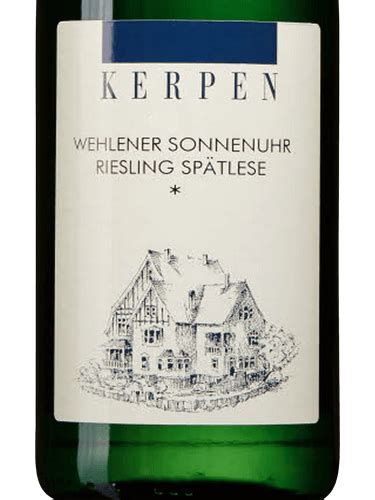 Kerpen Wehlener Sonnenuhr Riesling Sp Tlese Vivino