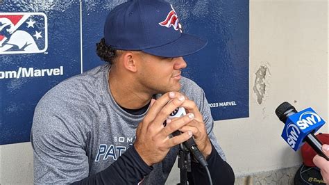 Jasson Dominguez Talks To The Media With Somerset Patriots Youtube