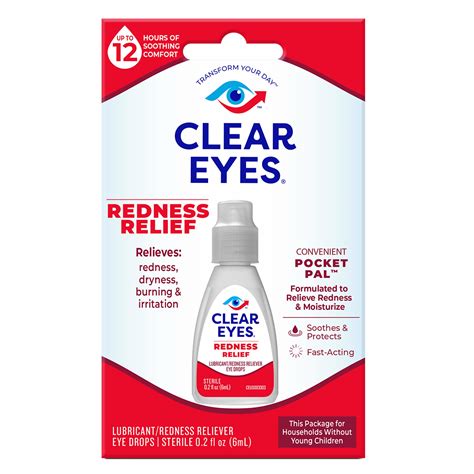 Clear Eyes Redness Relief Eye Drops Soothes And Moisturizes Pick Up In Store Today At Cvs