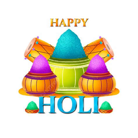 Holi Greetings White Transparent Happy Holi Festival An Asset Label