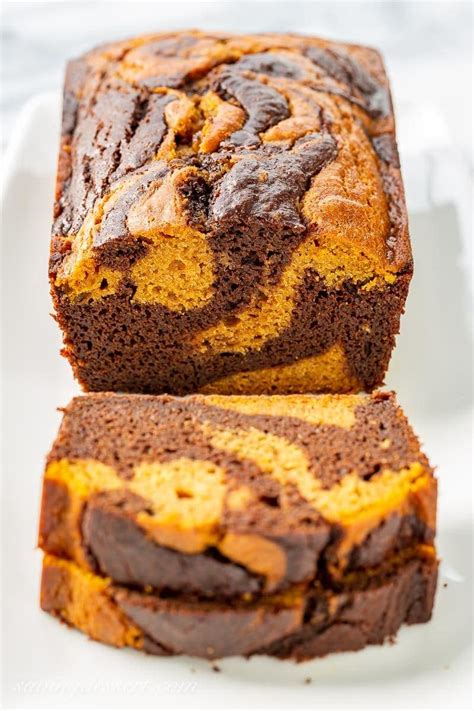 Chocolate Marbled Pumpkin Bread Recipe Saving Room For Dessert