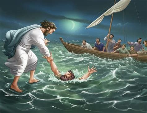 Lesson 4 Jesus Walks On Water Matthew 14 22 33 Take Home Point Jesus Saves Me Vbs