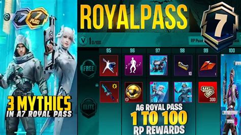 A7 Royal Pass 1 To 100 Rp Rewards A7 MythicOutfits I Upgradable Skin