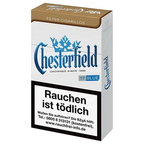 Chesterfield Zigarillos Naturdeckblatt Blue Original Pack 10 Packung En