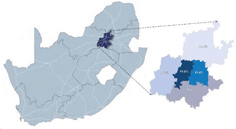 Gauteng Map South Africa - United States Map