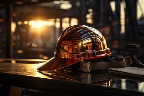 Premium Ai Image Construction Worker Wearing A Hard Hat A Reflective