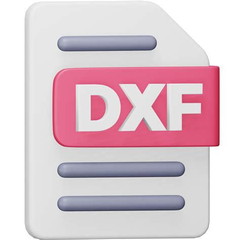 Dxf File Format 3d Rendering Isometric Icon 15081195 Png