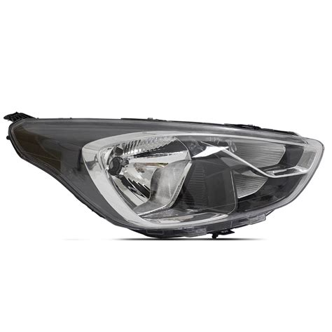 Par Farol Dianteiro Ford Ka 2019 2020 Black Friso Cromado Manual