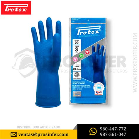 Guante Protex Calibre Azul Al Por Mayor Prosinfer Seguridad