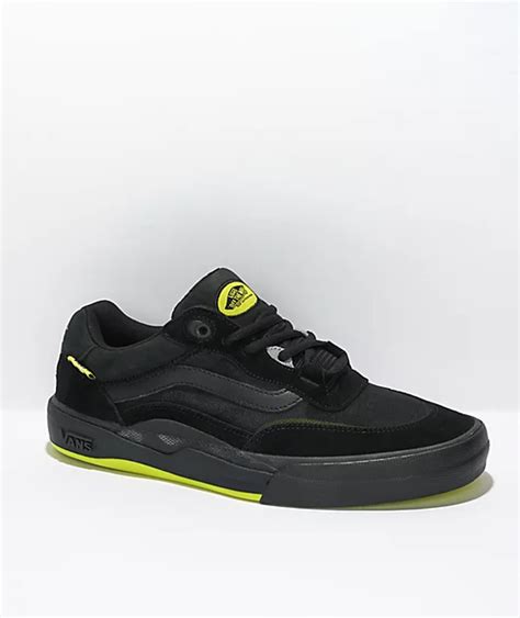 Vans Wayvee Black And Sulphur Skate Shoes