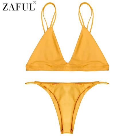 Zaful Sexy Women Swimsuit Micro Bikini Set Bathing Suits With