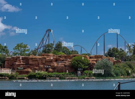 Shambhala And Dragon Khan Portaventura Theme Park Salou Spain Water