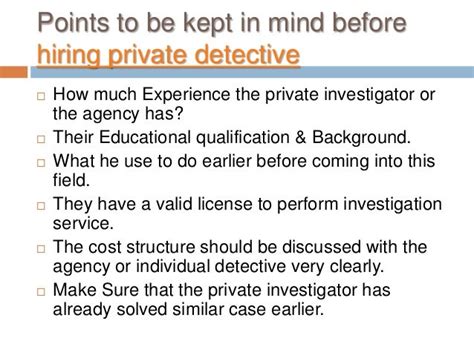 Types Of Private Detectives And Their Investigations