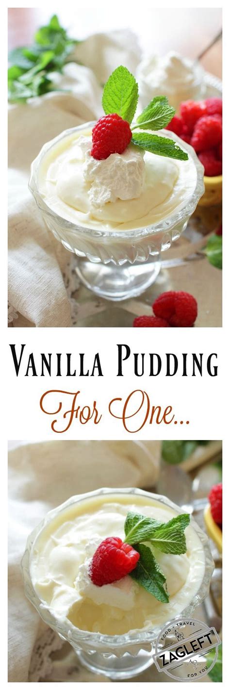 Homemade Vanilla Pudding Single Serving One Dish Kitchen Recipe