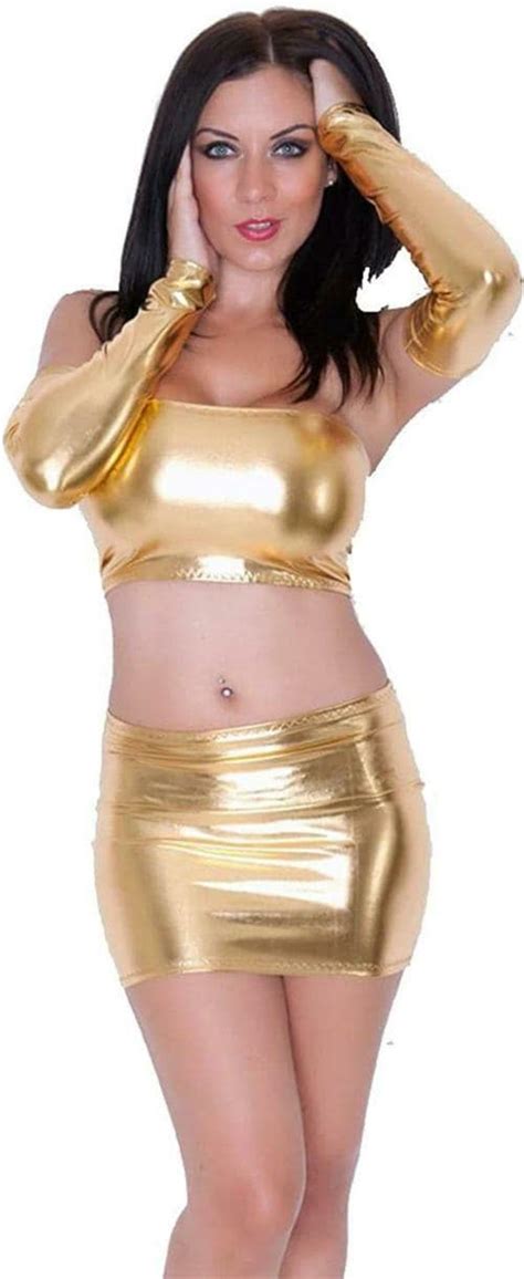 Buy Ssoshhub Women Gold Solid Faux Velvet Baby Doll Lingerie Set Online