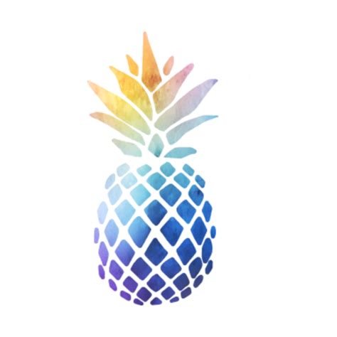 Colorful Watercolor Pineapple Pineapple Tapestry Teepublic