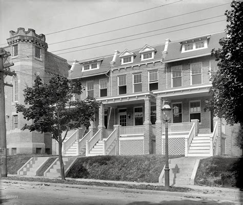 Exploring Washington DC History Through a 1920 Photo of Three Homes on