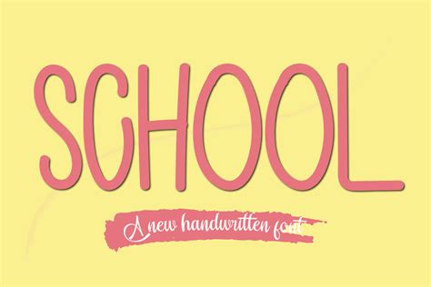 School Font By Mistydesigns · Creative Fabrica