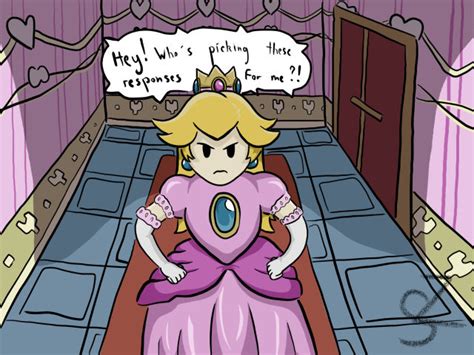 Peach Dating Francis Super Paper Mario Fanart By Clopans On Deviantart