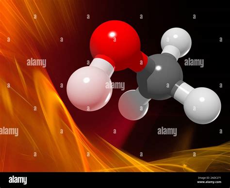 Metanol Modelo Molecular De Los Compuestos Org Nicos Y Alcohol Metanol