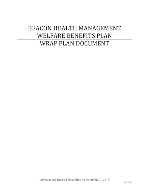 Pdf Welfare Benefits Plan Beacon Health Management Beacon Health