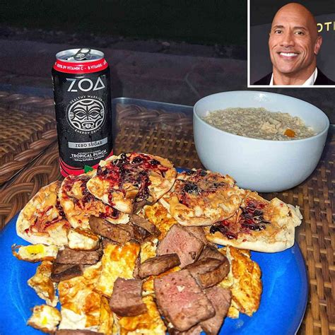 Dwayne Johnson Shows Off Epic Breakfast Of Steak Eggs Oatmeal And 5