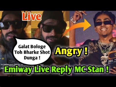 Emiway Live Angry Reply To MC Stan Emiway Live Shot For MC Stan