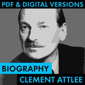 Prime Minister Clement Attlee Biography Research Organizer Pdf