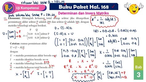 UJI KOMPETENSI NO 11 KURIKULUM MERDEKA DETERMINAN MATRIKS SPLTV