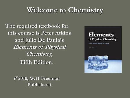 Chapter Figure C Physical Chemistry Thermodynamics Structure