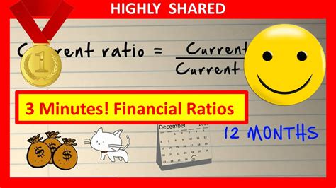 🔴 3 Minutes Financial Ratios And Financial Ratio Analysis Explained And Financial Statement