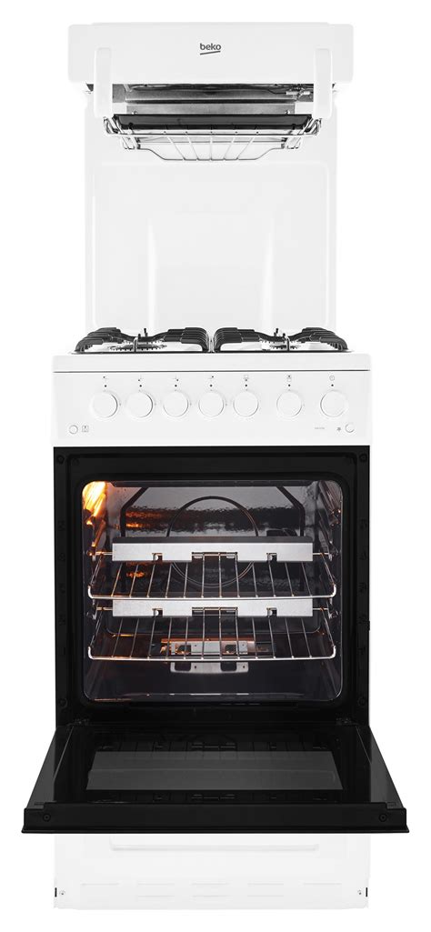 50cm Freestanding Gas Single Oven Eye Level Cooker KA52NE | Beko UK