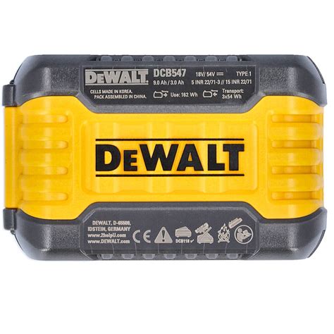 Dewalt Dcb547 18v54v Lithium Ion Xr Flexvolt 90ah Convertible Battery 5035048646908 Ebay