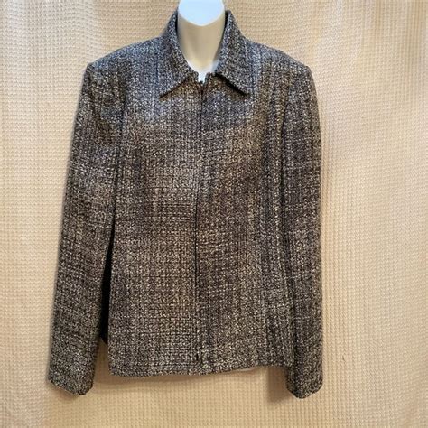 Worthington Jackets And Coats Worthington Lined Tweed Jacket Poshmark