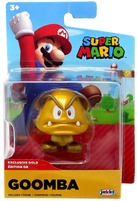 World Of Nintendo Super Mario Goomba Exclusive 2 5 Mini Figure Gold