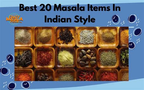 Best 20 Masala Items In Indian Style Crazy Masala Food