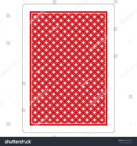 Red Playing Card Back Stock Vector Royalty Free 606422057 Shutterstock