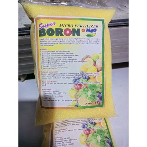 Jual Pupuk Boron Plus Mgo Micro Fertiizer 1 Kg Shopee Indonesia