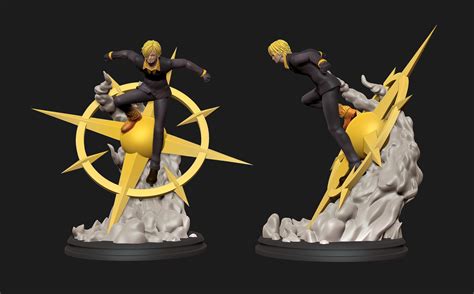 Sanji Vinsmoke One Piece Anime D Print Statue D Model D Printable