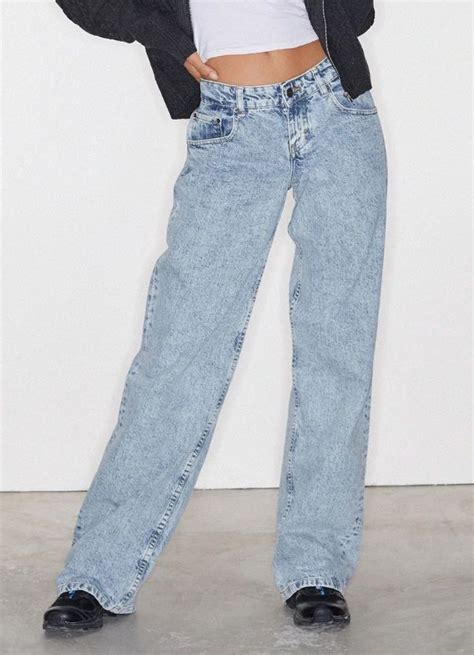 Low Rise Parallel Jeans In 80s Light Blue Wash Light Jeans Outfit Clothes Fashion Top Outfits